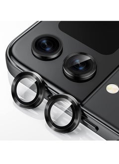 Buy Camera Lens Protector Case Cover for Samsung Galaxy Z Flip 4, Anti Scratch HD Tempered Metal Glass Camera Screen Protector Shockproof Film for Galaxy Z Flip 4 5G 2022 Accessories, Black in Saudi Arabia