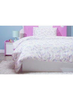 Buy Magical-Unicorn 2-Piece Comforter Set Lilac 135X220cm in UAE