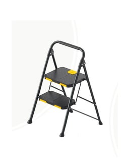 Buy 2-Step Metal Ladder Versatile Home Ladder with Wide Sturdy Folding Pedal in Saudi Arabia