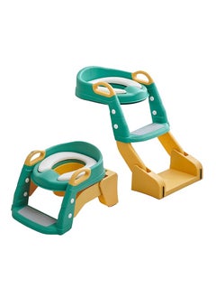 اشتري 3-in-1 Baby Potty Training Seat With Ladder Splash Guard And Cushion  1-8 Years في السعودية