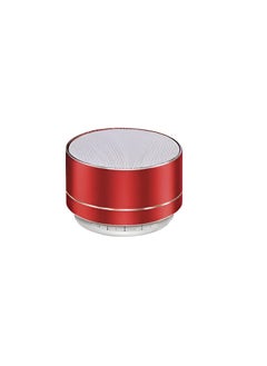 Buy A10 Portable Mini Speaker-Wireless-LED Lighting, Supports Memory Cards And Aux-(Red) in Egypt