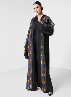 Buy Embroidered Accent Abaya in Saudi Arabia