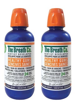 Buy Pack Of 2 The Breath Co Oral Rinse Clean Mint 500 ml in Saudi Arabia