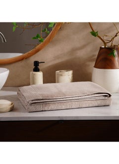 Buy Scalpers Home Embroidered Bath Sheet 90X150Cm - Ecru in UAE