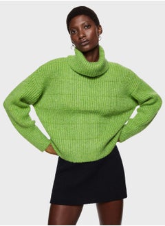 Buy Turtle Neck Knitted Sweater in Saudi Arabia