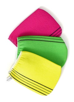 Buy Korean Face Scrub Body Exfoliating Gloves Mitt Bath Wash Shower Cloth Loofah Italy Towel  Random Color in UAE