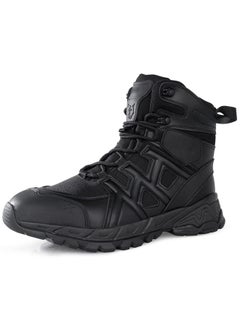 Buy Tactical Boots for Men Waterproof Military Boots Mens Combat Boots Durable Security Boots Army Jungle Boots Police Boots Anti-Slip Hiking Boots Hunting Boots Work Boots Black 9.5US in UAE