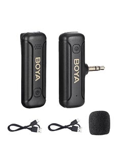 Buy BOYA BY-WM3T2-M1 Wireless Lavalier Microphone Plug Play Microphone with 3.5mm TRS Connector for Camera Recorder Noise Cancellation Cordless Mini Clip On Mic for Video Recording YouTube Vlogging in UAE
