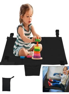 اشتري 1 Pcs Portable Black Toddler Airplane Bed for Kids Toddler Baby Rest في الامارات