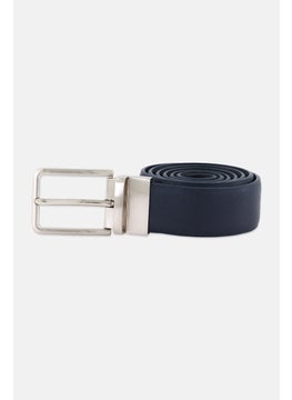 Buy Men Plain Leather Belt, Black in Saudi Arabia