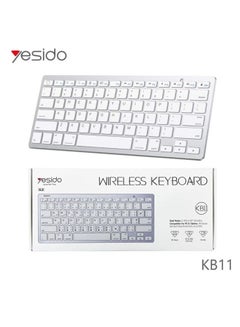 Buy Wireless Keyboard Dual Mode Compatible For PC And Tablets in UAE