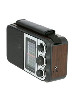 Buy Portable FM Radio Silver/Black in Saudi Arabia