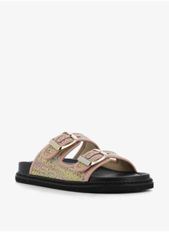 Buy Women's Buckle Detail Slip-On Sandals in UAE