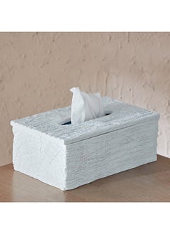 Buy Rabaque Polyresin Tissue Box 25 x 10 x 15 cm in UAE