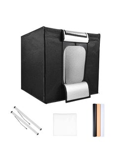 Buy 80x80x80cm/31x31x31in Large LED Light Tent Desktop Photo Studio Light Box Foldable Softbox 270pcs LED Beads 5600K Dimmable with 3pcs Color Backdrops for Studio Product Photography in Saudi Arabia
