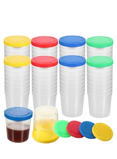اشتري Paint Cups for Kids Non-Spill Paint Cups with Flip Open Lids Set Art Supply Crafts Supplies for Kids School Classroom Artist Studio Assorted Colors 24 Pieces في السعودية