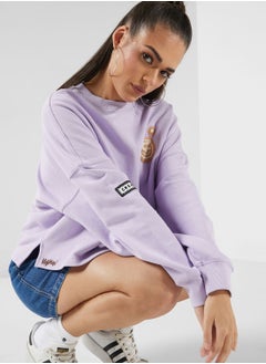 Buy Crochet Badge Sweatshirt in UAE