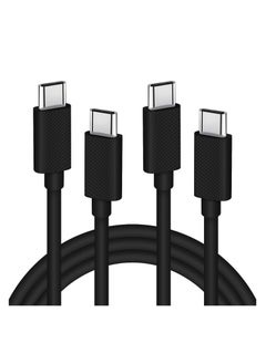 Buy USB C to USB C Cable, USB C Charger Cable, Apple USB C Cable, 60W USBC Type C Fast Charging Cable Compatible with for Apple iPhone 15 Pro Max, ipad Pro 12.9 Air Mini MacBook Air, Black in UAE