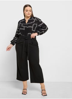 Buy Curve Tie-Waist Culottes in UAE