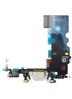 اشتري Replacement Charging Port Flex Cable For Apple iPhone 8 White في الامارات