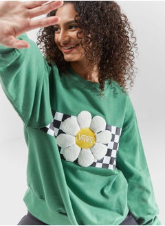 Buy Oversized Floral Printed Sweatshirt in UAE