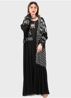 اشتري Cape Sleeve Embellished Jalabiya في السعودية