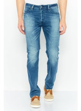 Buy Men Slim Fit Rip Stretchable Jeans, Wash Blue in Saudi Arabia