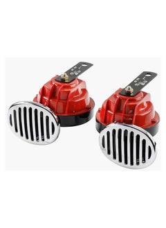 Buy Premium Spiral Horn, Good Sound Quality Car Horn, World Class Performance Quality, 105-118dB, 12V/4A, 2 Pcs Set, in Saudi Arabia