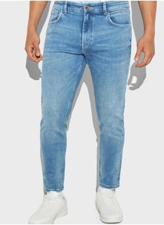 Buy Mid Wash Slim Fit Jeans in Saudi Arabia