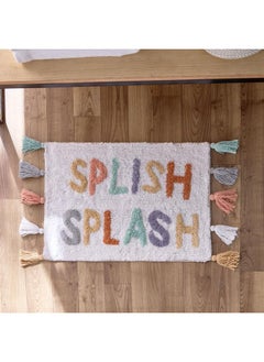 Buy Splish Splash Cotton Tufted Bathmat With Tassels 40X60 Cm in Saudi Arabia