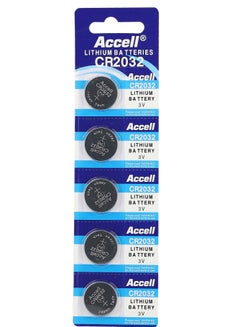 Buy 5 Piece CR2032 Lithium Coin Cell Battery 3V in UAE