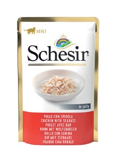 Buy Cat Adult Wet Food Chicken And Seabass Flavor 85g Pack of 20 in Saudi Arabia