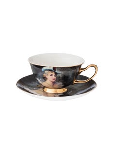 Buy Tea Cup And Saucer Set Of 200 Ml in Saudi Arabia