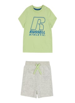 اشتري Russell Athletic Boys Baby and Toddler Logo T Shirt and Shorts Set في السعودية