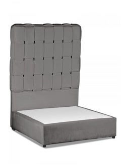 Buy Nara | Velvet Bed Frame - Light Grey in Saudi Arabia