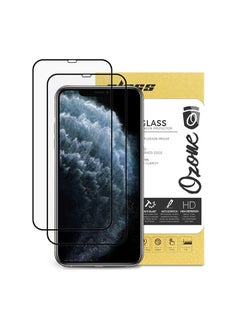 Buy Tempered Glass Screen Protector Compatible With iPhone XS MAX , 9H Hardness Full HD Coverage Touch Sensitive Screen Guard (Pack of 2) in UAE