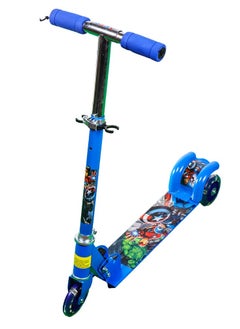 Buy Foldable Metal 3B Wheels Blue Scooter - 509 in Egypt