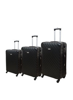 اشتري Travel bags set of 3 pieces from New Travel, ABS 28/24/20 inch 4 wheels في السعودية