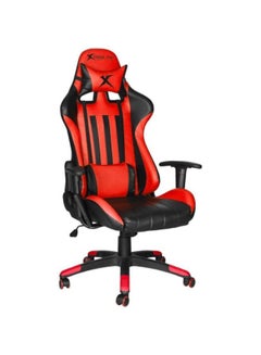 Buy Gaming Chair Adjustable Computer Chair PC Office PU Leather High Back Lumbar Support comfortable armrest Headrest red and black On Wheels - GC-905 BK in Saudi Arabia