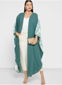 Buy Cape Sleeve Printed Jalabiya in UAE