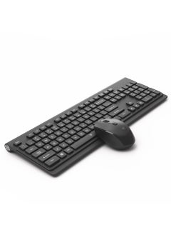 اشتري Wireless 2.4G Ultra-thin Keyboard  Mouse Combo Elegant Black في السعودية