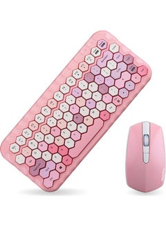 Buy Honey Wireless Keyboard Mouse Combo Pink in Saudi Arabia