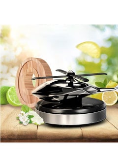 Buy Home Diffuser Solar Powered Helicopter Fragrance Car Air Freshener Helicopter Solar Energy Rotating Aromatherapy Diffuser Dashboard Decoration Accessories With Perfume Oil in UAE