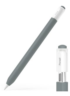 Buy For Apple Pencil (USB-C) Transparent Jelly Stylus Protective Cover(Grey) in UAE