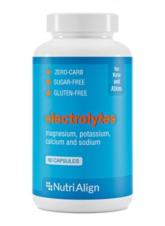 Buy Nutri-Align Keto Electrolytes 90 capsules - Sodium, Potassium, Magnesium, Calcium in UAE