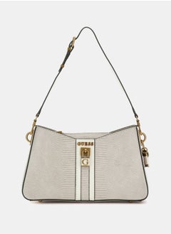 Buy GUESS GINEVRA NUDE SHOULDER BAG White in UAE