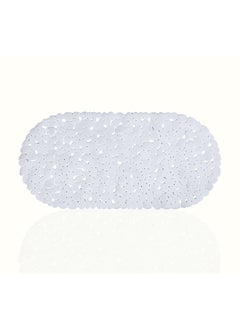 اشتري Feelings Bath Mat Pvc White Oval 69X35Cm في الامارات