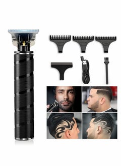 اشتري Beard Trimmer for Men, Trimmer for Men Professional Zero Gapped Trimmer Cordless Edgers Clippers Grooming Kit with Guide Combs Gifts for Men (Black) في الامارات