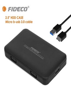 Buy Fideco Usb 3.0 SSD and HDD External Enclosure Black with High Speed Cable in UAE