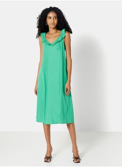 Buy Frill Detail Sleeveless Dress in UAE